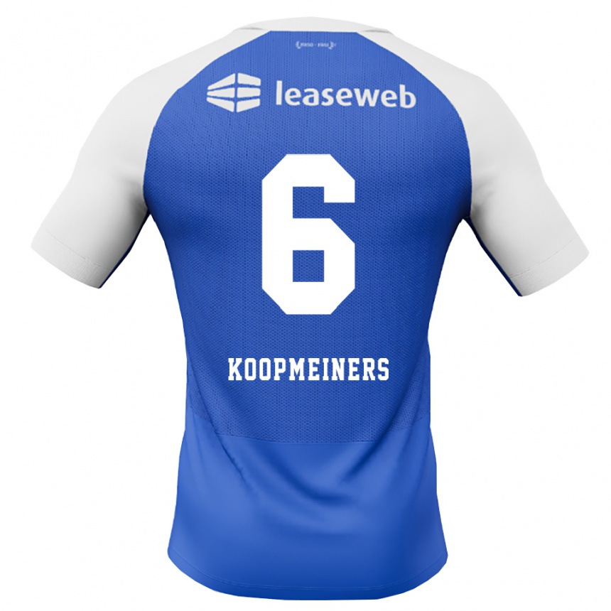 נשים כדורגל Peer Koopmeiners #6 כחול דודוד אדום לבן הרחק ג'רזי 2026/27