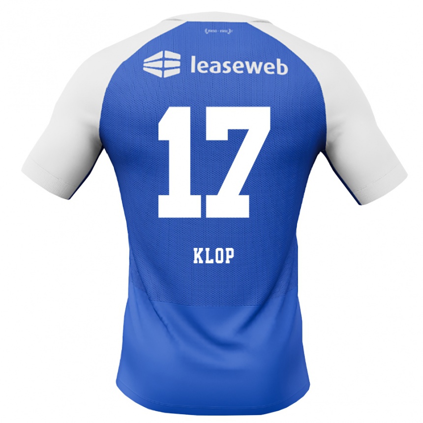 נשים כדורגל Cas Klop #17 כחול דודוד אדום לבן הרחק ג'רזי 2026/27