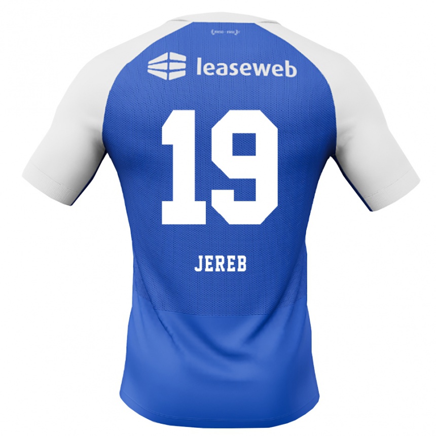נשים כדורגל David Jereb #19 כחול דודוד אדום לבן הרחק ג'רזי 2026/27