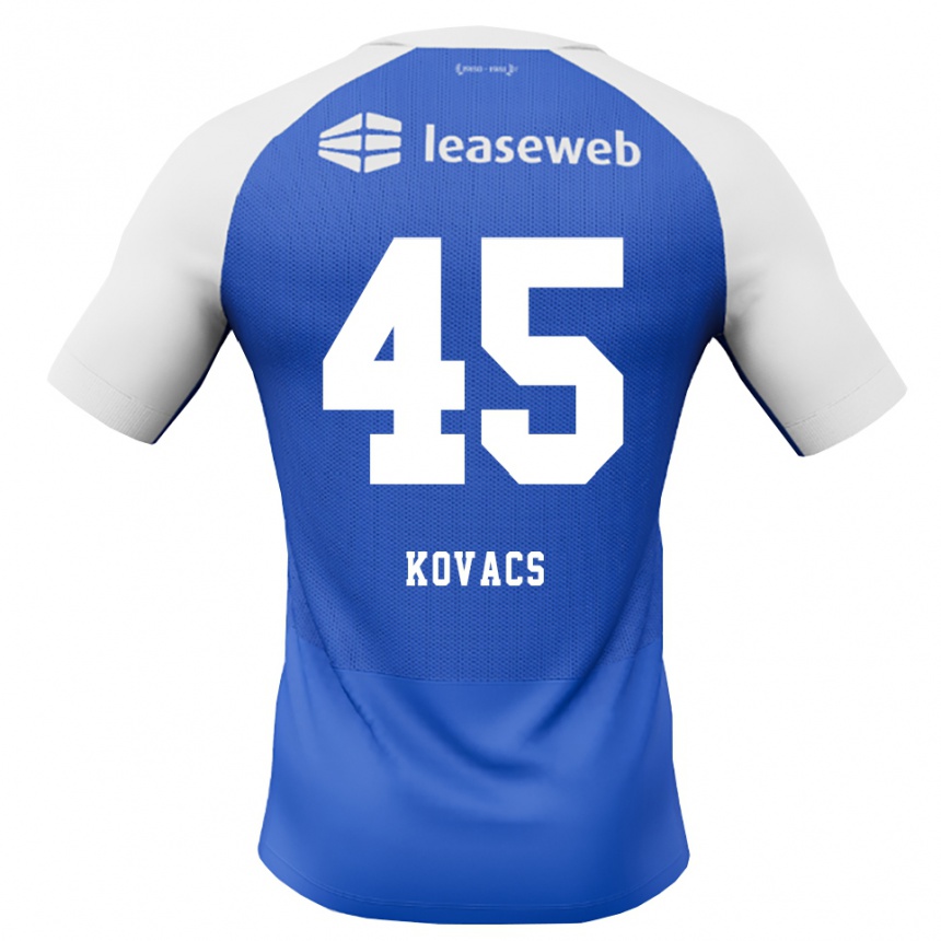 נשים כדורגל Bendegúz Kovács #45 כחול דודוד אדום לבן הרחק ג'רזי 2026/27