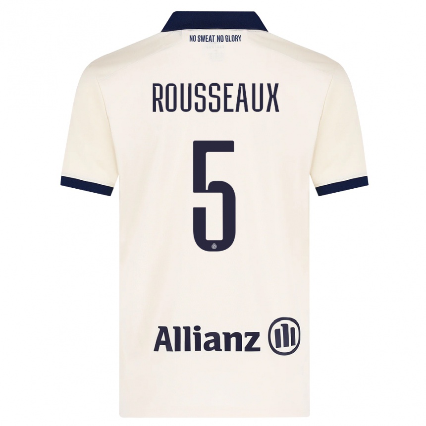 נשים כדורגל Luca Rousseaux #5 בז' שחור הרחק ג'רזי 2026/27 נשים כדורגל Luca Rousseaux #5 בז' שחור הרחק ג'רזי 2026/27