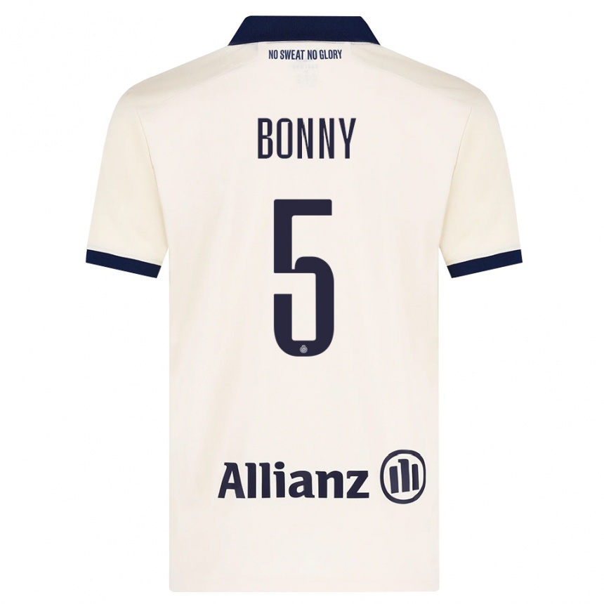 נשים כדורגל Chionne Bonny #5 בז' שחור הרחק ג'רזי 2026/27