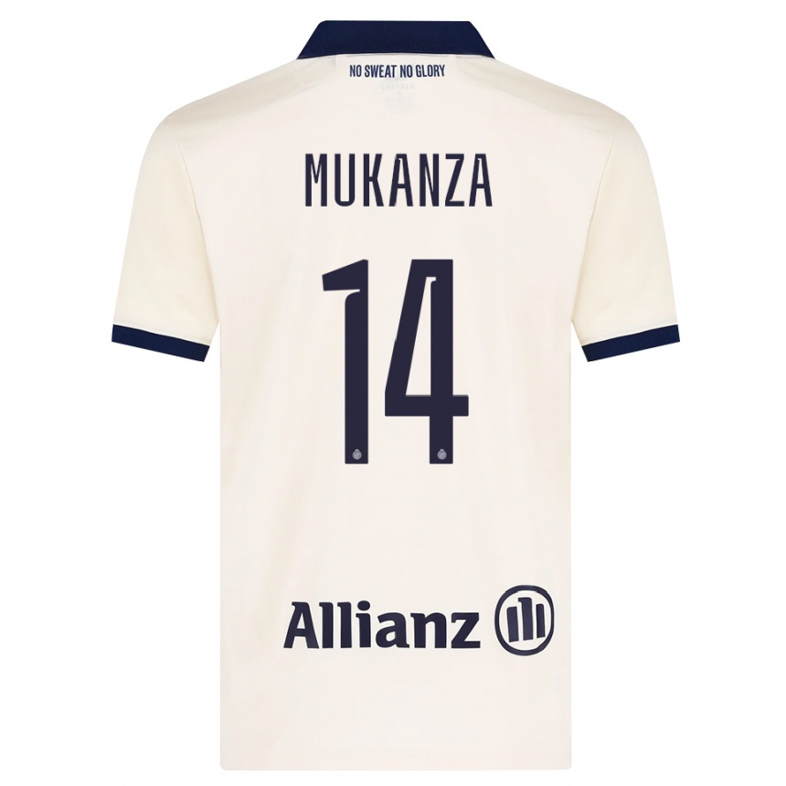 נשים כדורגל Blessing Mukanza #14 בז' שחור הרחק ג'רזי 2026/27