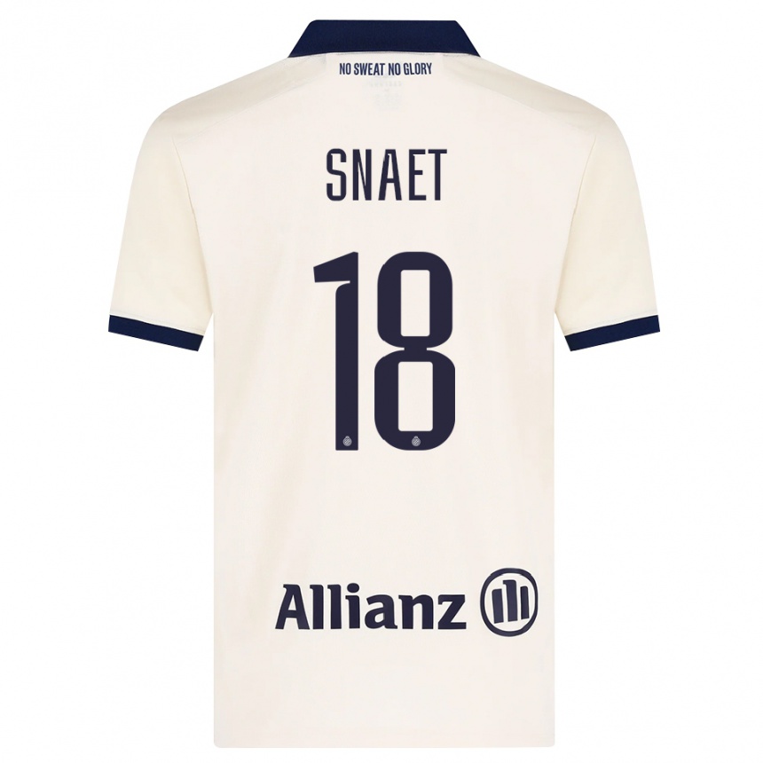 נשים כדורגל Bas Snaet #18 בז' שחור הרחק ג'רזי 2026/27