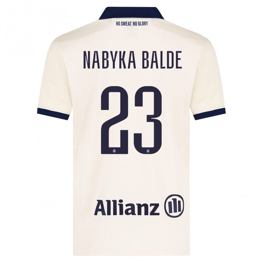 נשים כדורגל Mamadou Nabyka Balde #23 בז' שחור הרחק ג'רזי 2026/27 נשים כדורגל Mamadou Nabyka Balde #23 בז' שחור הרחק ג'רזי 2026/27