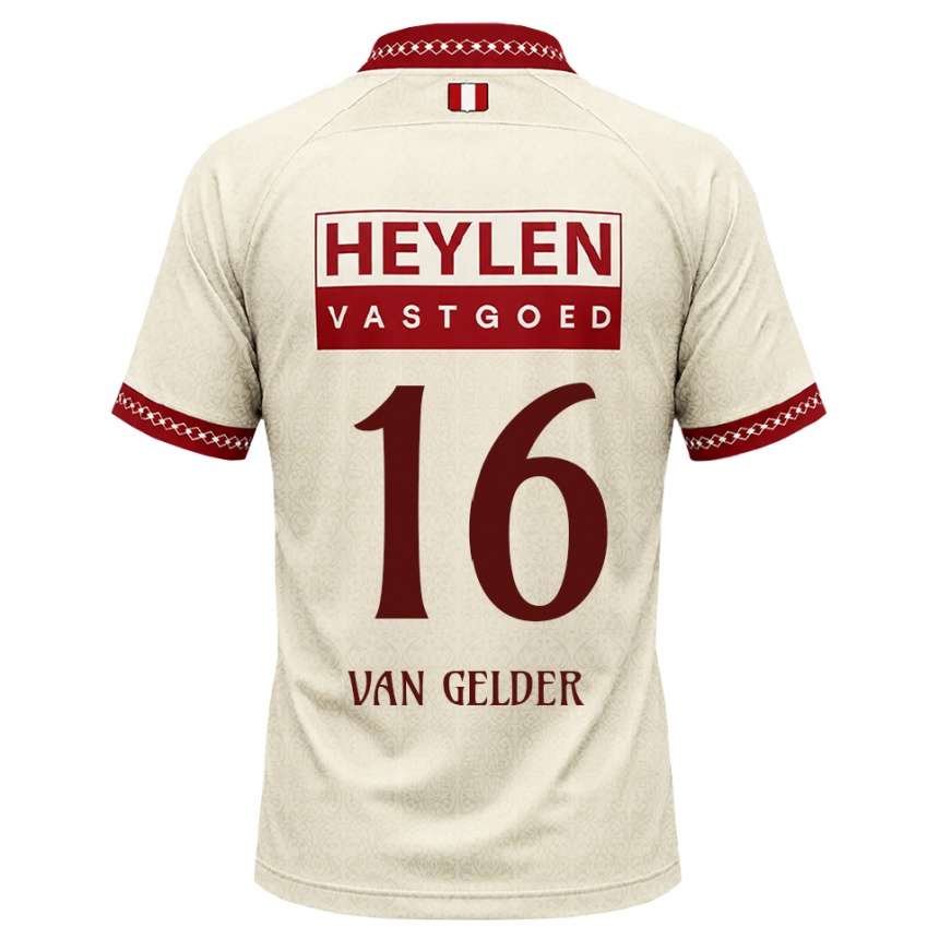 נשים כדורגל Louie Van Gelder #16 בז' אדום הרחק ג'רזי 2026/27