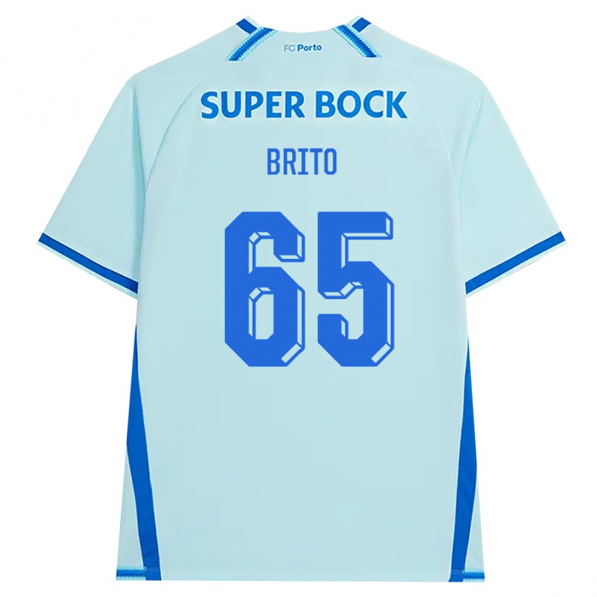 נשים כדורגל João Brito #65 ציאן בהיר כחול ג'רזי קיט שלישי 2026/27