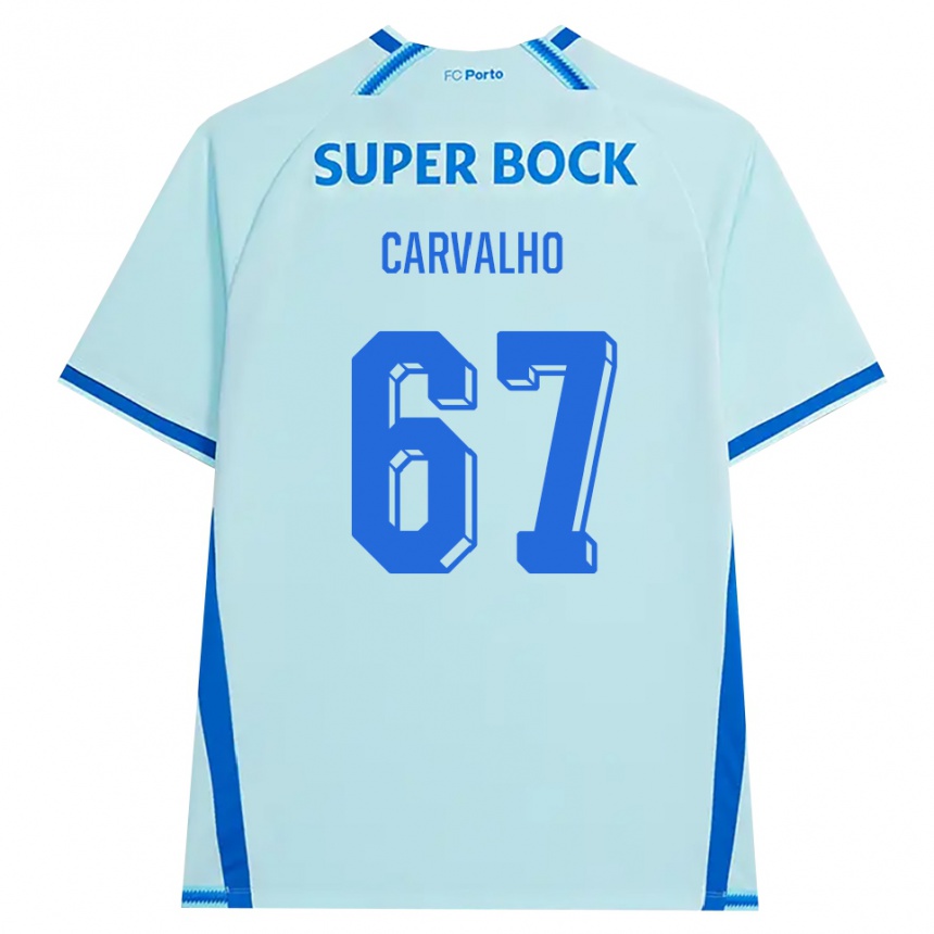 נשים כדורגל Guilherme Carvalho #67 ציאן בהיר כחול ג'רזי קיט שלישי 2026/27