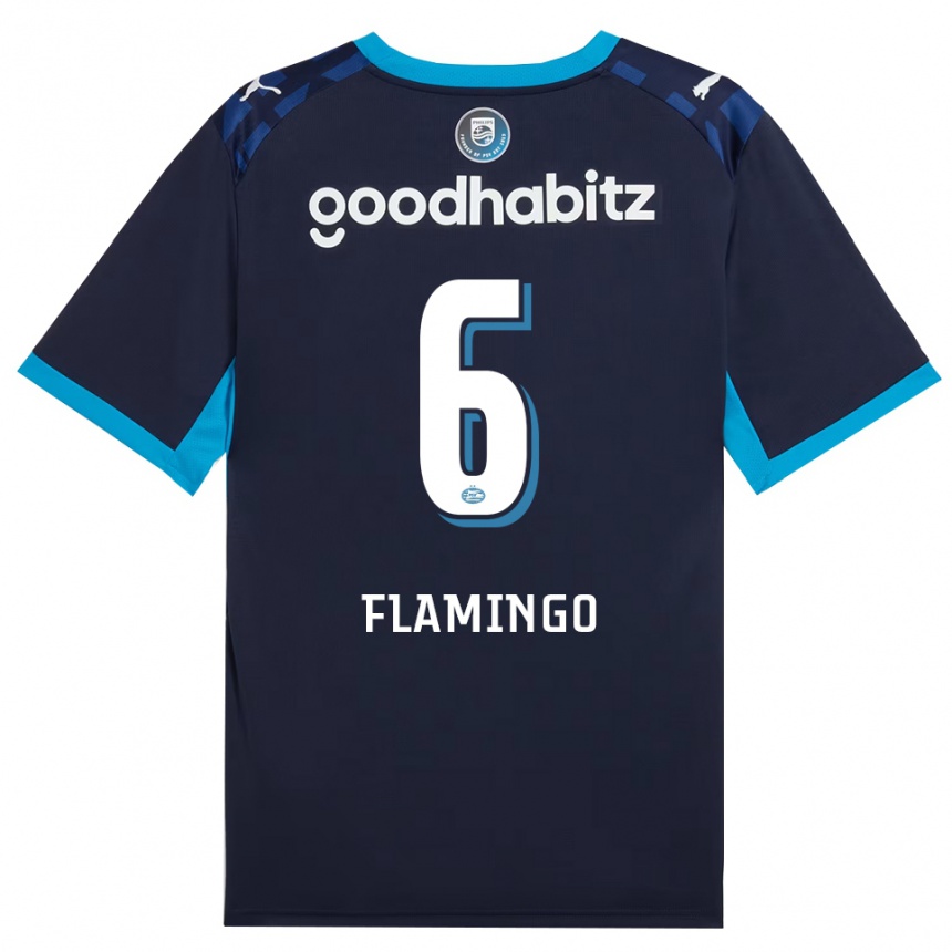 נשים כדורגל Ryan Flamingo #6 כחול דודוד כחול רויאל ג'רזי קיט שלישי 2026/27