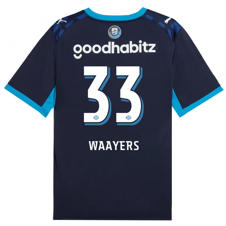 נשים כדורגל Eus Waayers #33 כחול דודוד כחול רויאל ג'רזי קיט שלישי 2026/27