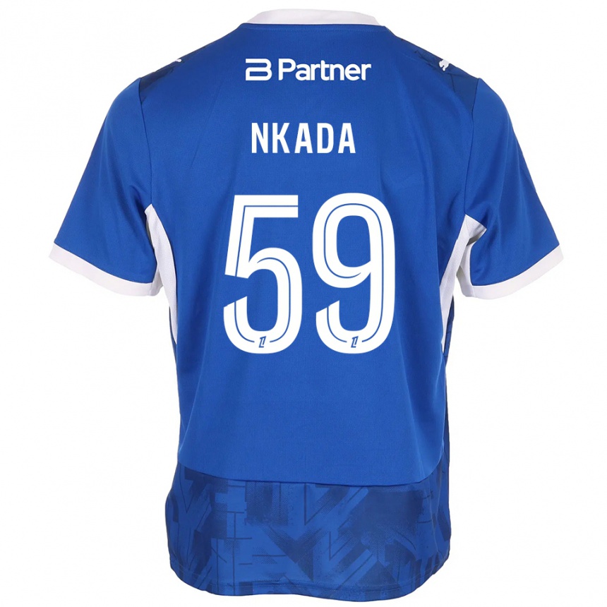 נשים כדורגל Timothé Nkada #59 כחול בינוני לבן ג'רזי ביתית 2026/27 נשים כדורגל Timothé Nkada #59 כחול בינוני לבן ג'רזי ביתית 2026/27
