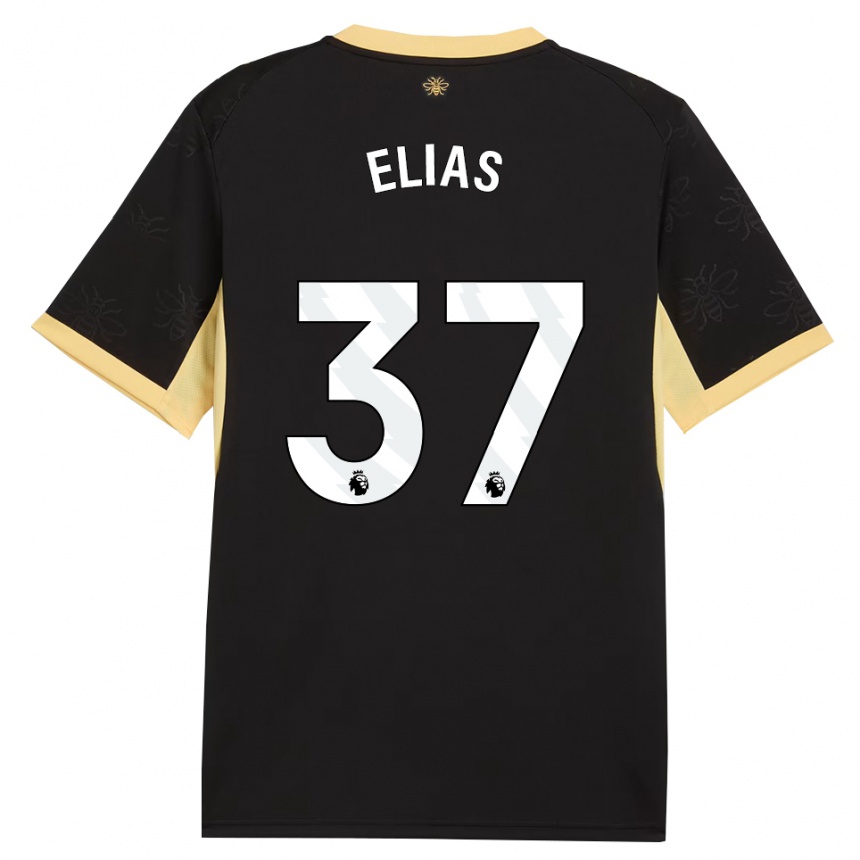 ילדים כדורגל Allan Elias #37 שחור צהוב הרחק ג'רזי 2026/27