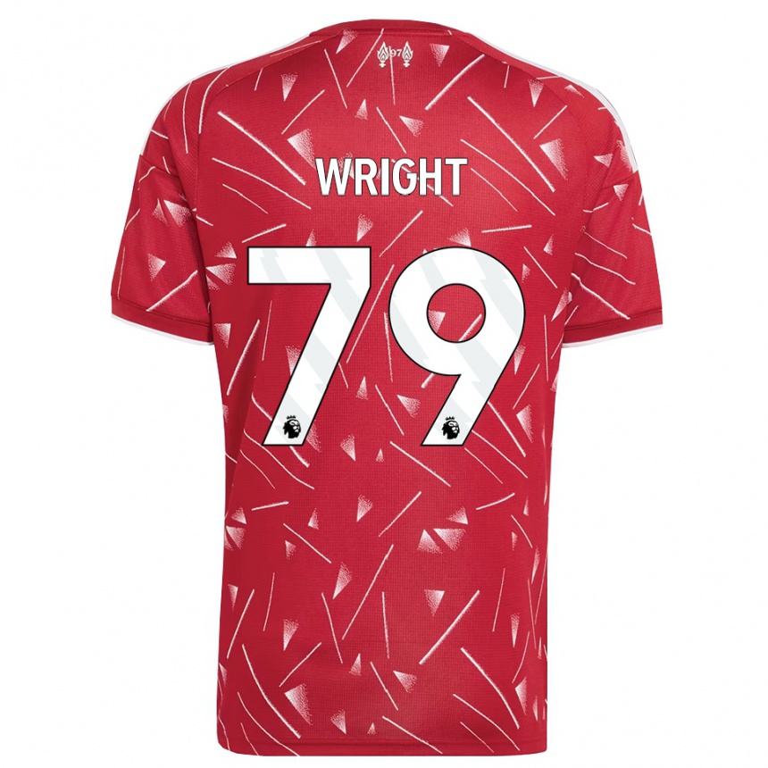 ילדים כדורגל Will Wright #79 לבן אדום ג'רזי ביתית 2026/27