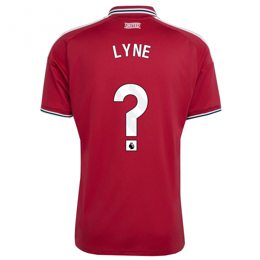ילדים כדורגל Ben Lyne #0 אדום צהוב לבן ג'רזי ביתית 2026/27