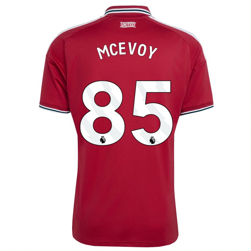 ילדים כדורגל Jay Mcevoy #85 אדום צהוב לבן ג'רזי ביתית 2026/27