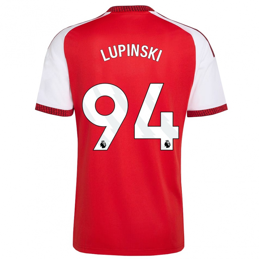 ילדים כדורגל Remi Lupinski #94 אדום לבן שחור ג'רזי ביתית 2026/27