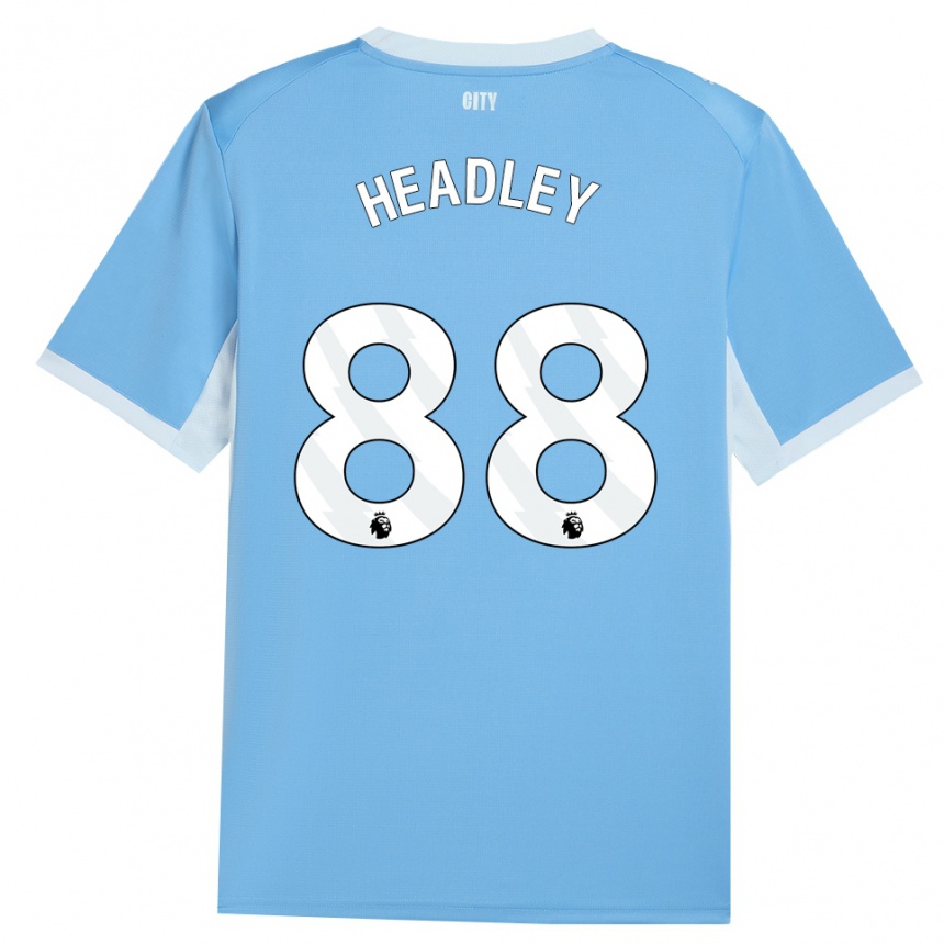 ילדים כדורגל Dante Headley #88 כחול שמיים בהיר לבן ג'רזי ביתית 2026/27