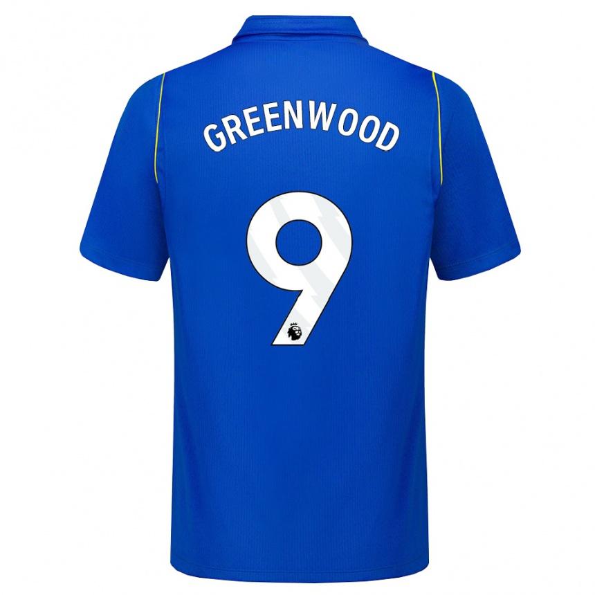 ילדים כדורגל Jashayde Greenwood #9 כחול צהוב ג'רזי ביתית 2026/27