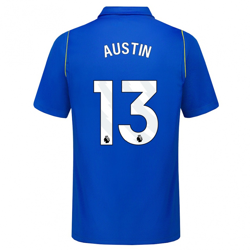 ילדים כדורגל Jack Austin #13 כחול צהוב ג'רזי ביתית 2026/27
