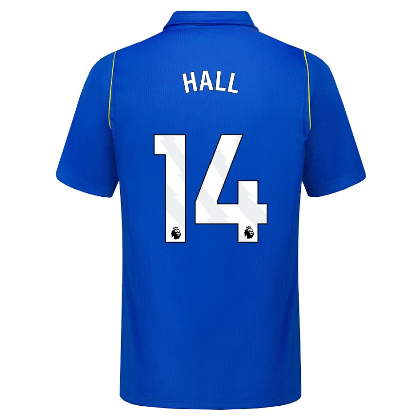 ילדים כדורגל Jacob Hall #14 כחול צהוב ג'רזי ביתית 2026/27