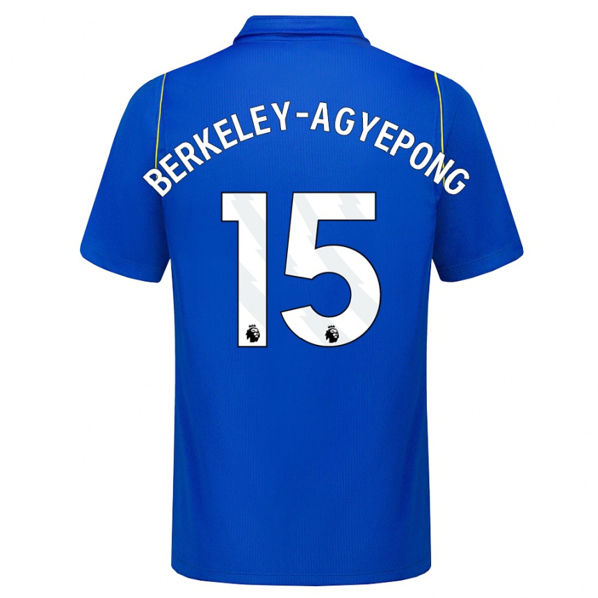 ילדים כדורגל Jeremiah Berkeley-Agyepong #15 כחול צהוב ג'רזי ביתית 2026/27
