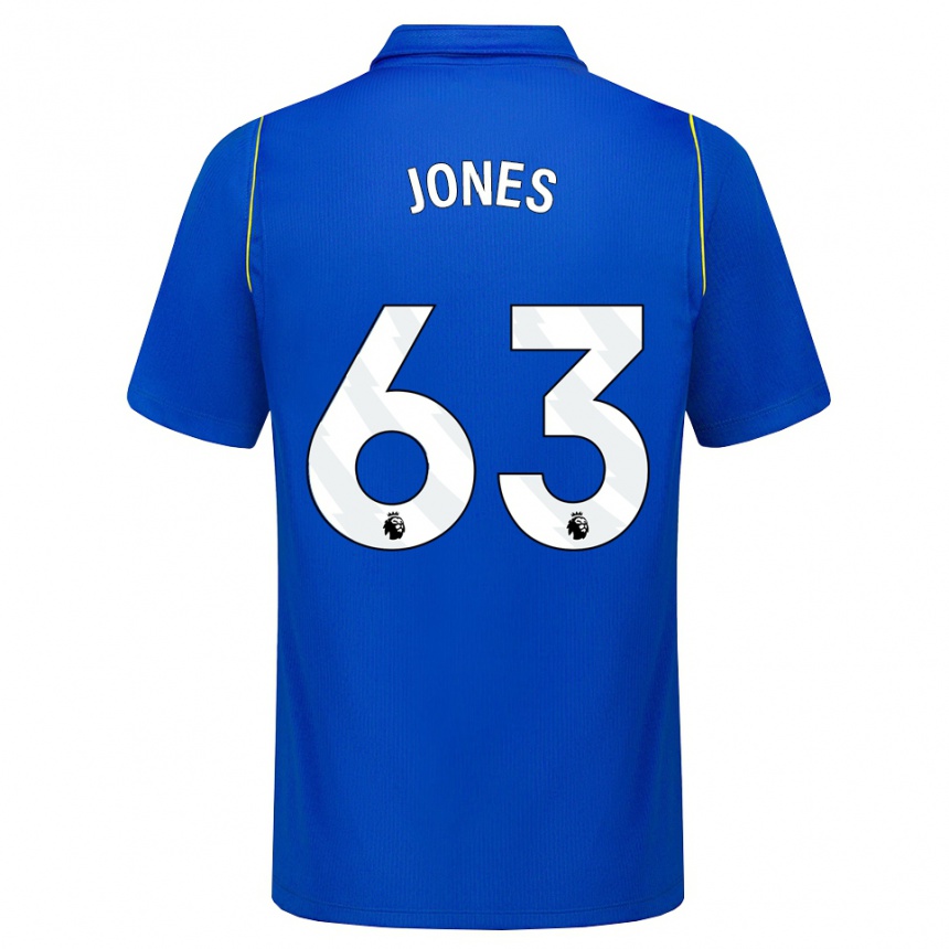 ילדים כדורגל Vera Jones #63 כחול צהוב ג'רזי ביתית 2026/27
