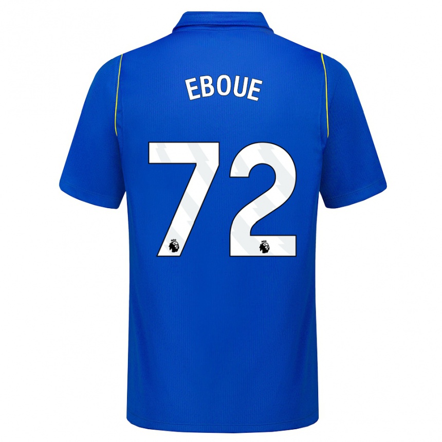 ילדים כדורגל Mathis Eboué #72 כחול צהוב ג'רזי ביתית 2026/27