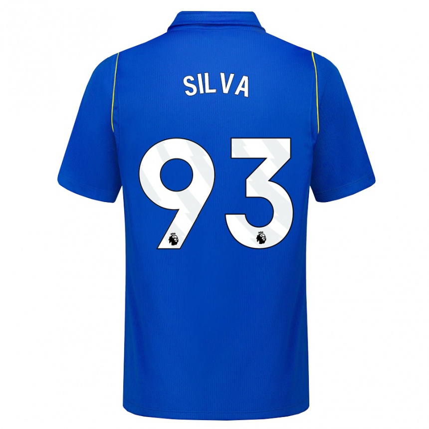 ילדים כדורגל Isaac Silva #93 כחול צהוב ג'רזי ביתית 2026/27