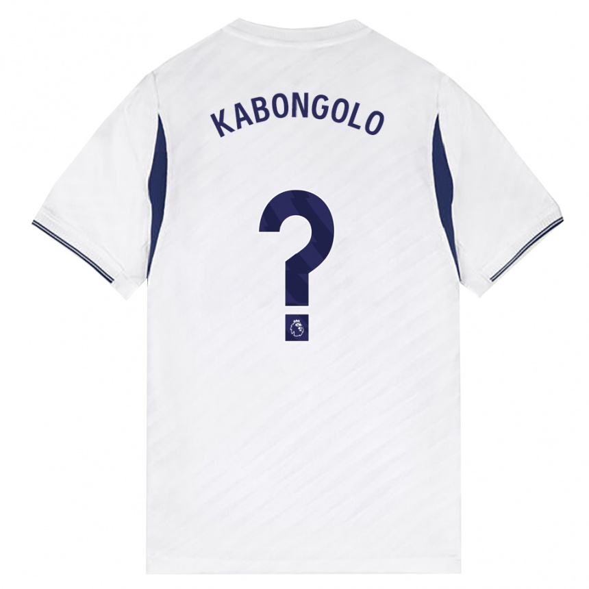 ילדים כדורגל Melvyn Kabongolo #0 לבן אדום סגול ג'רזי ביתית 2026/27
