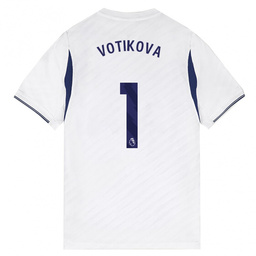 ילדים כדורגל Barbora Votíková #1 לבן אדום סגול ג'רזי ביתית 2026/27