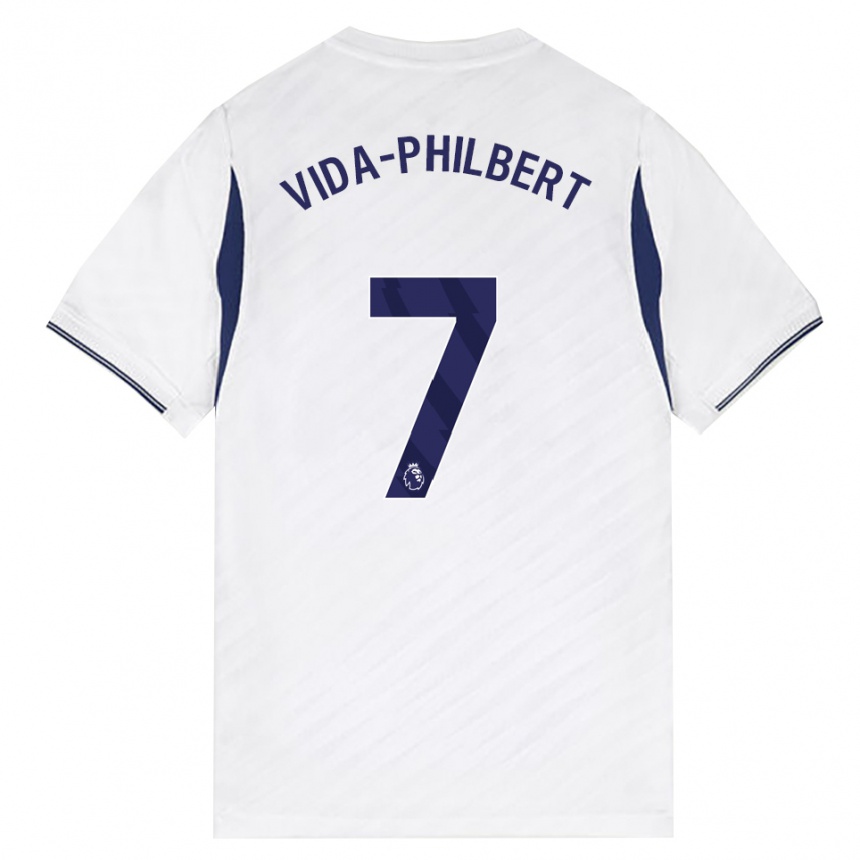 ילדים כדורגל Joel Vida-Philbert #7 לבן אדום סגול ג'רזי ביתית 2026/27 ילדים כדורגל Joel Vida-Philbert #7 לבן אדום סגול ג'רזי ביתית 2026/27