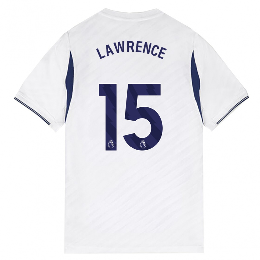 ילדים כדורגל Donte Lawrence #15 לבן אדום סגול ג'רזי ביתית 2026/27