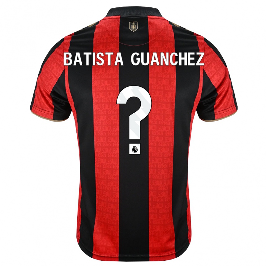 ילדים כדורגל Aidan Batista Guanchez #0 זהב אדום שחור ג'רזי ביתית 2026/27