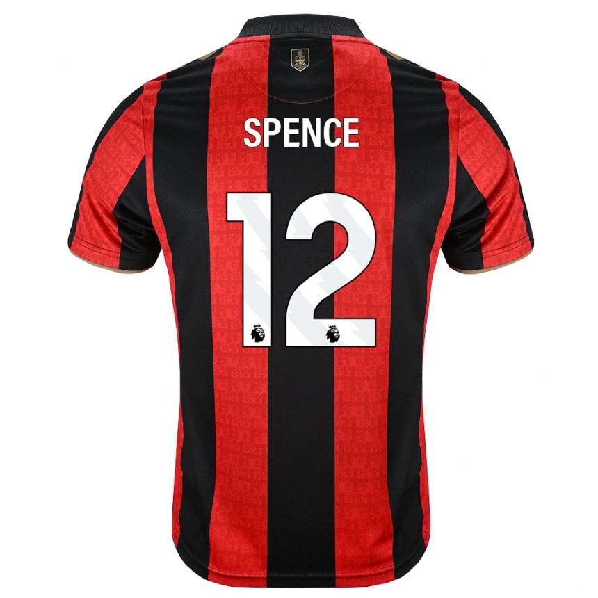 ילדים כדורגל Joe Spence #12 זהב אדום שחור ג'רזי ביתית 2026/27