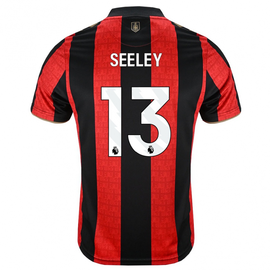 ילדים כדורגל Will Seeley #13 זהב אדום שחור ג'רזי ביתית 2026/27