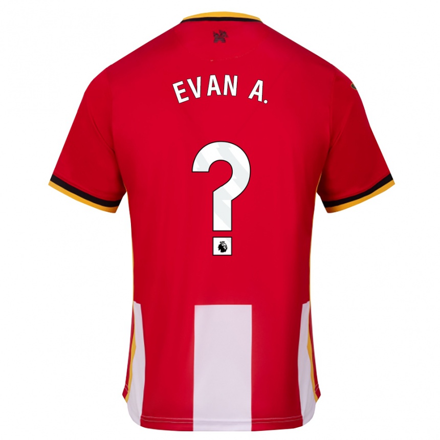 ילדים כדורגל Evan Anderson #0 צהוב שחור אדום ג'רזי ביתית 2026/27 ילדים כדורגל Evan Anderson #0 צהוב שחור אדום ג'רזי ביתית 2026/27