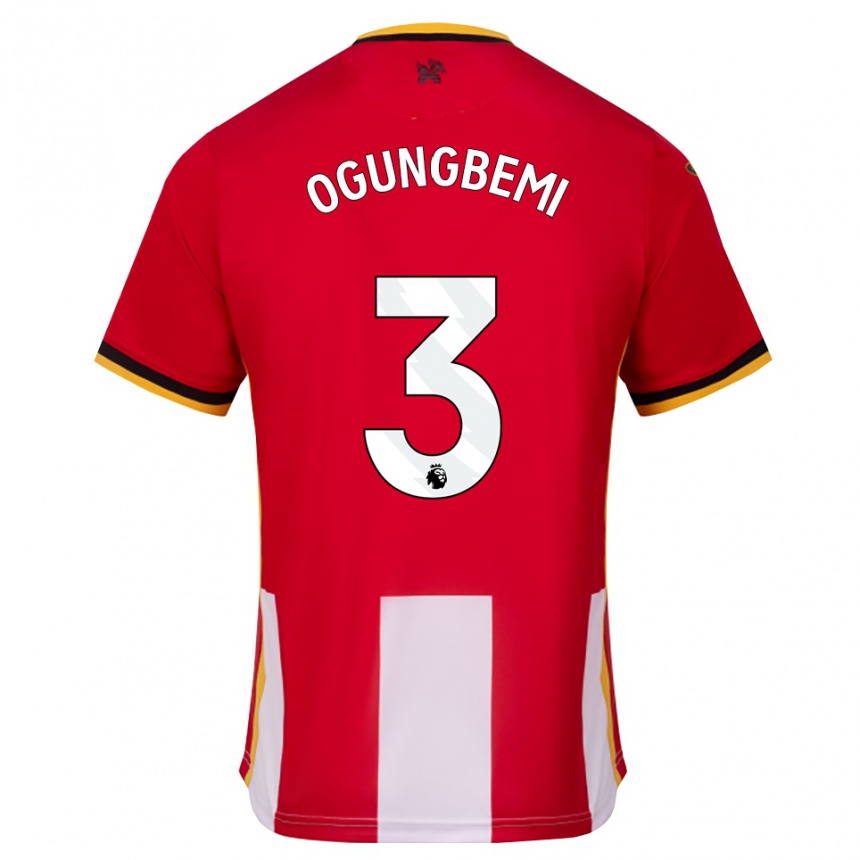 ילדים כדורגל Nathaniel Ogungbemi #3 צהוב שחור אדום ג'רזי ביתית 2026/27