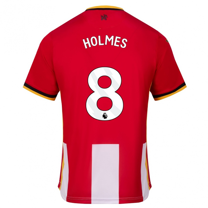 ילדים כדורגל Mollie Holmes #8 צהוב שחור אדום ג'רזי ביתית 2026/27