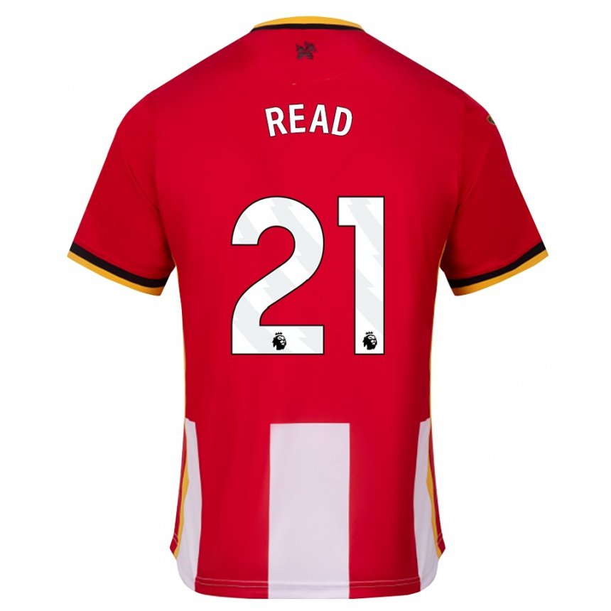 ילדים כדורגל Samantha Read #21 צהוב שחור אדום ג'רזי ביתית 2026/27