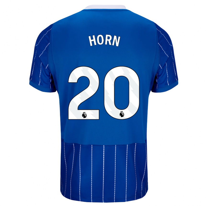ילדים כדורגל Stanley Horn #20 כחול מדיום לבן ג'רזי ביתית 2026/27