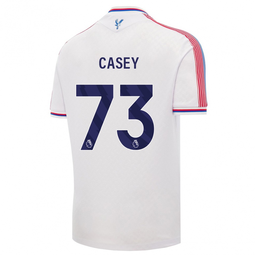 ילדים כדורגל Benjamin Casey #73 לבן אדום כחול ג'רזי ביתית 2026/27