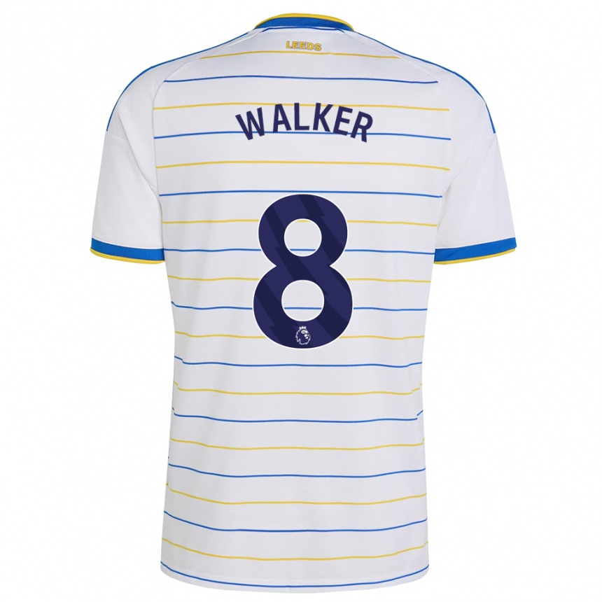 ילדים כדורגל Alfie Walker #8 אדום צהוב כחול ג'רזי ביתית 2026/27