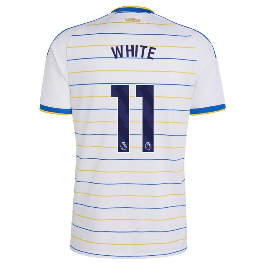 ילדים כדורגל Logan White #11 אדום צהוב כחול ג'רזי ביתית 2026/27