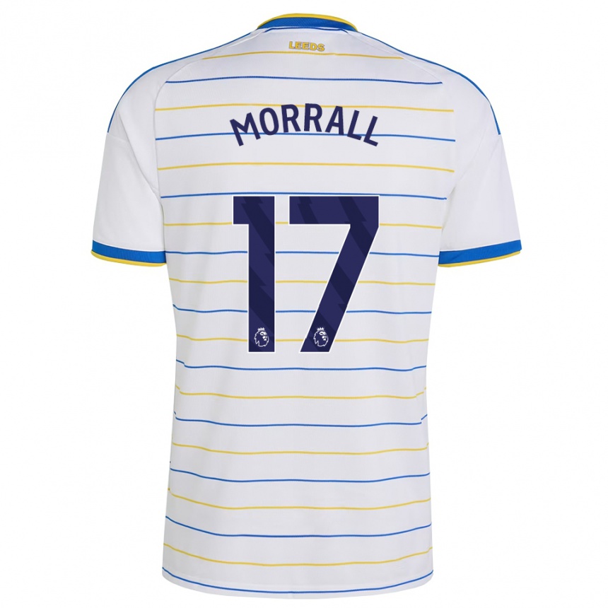 ילדים כדורגל Kai Morrall #17 אדום צהוב כחול ג'רזי ביתית 2026/27