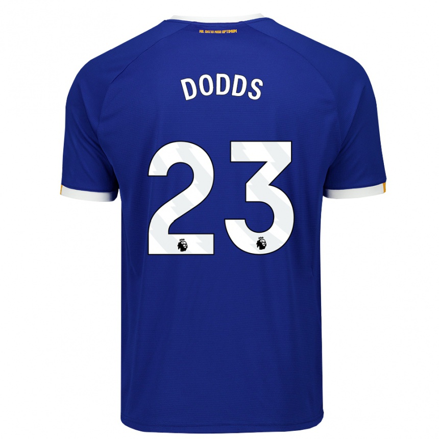 ילדים כדורגל John Dodds #23 כחול לבן צהוב ג'רזי ביתית 2026/27