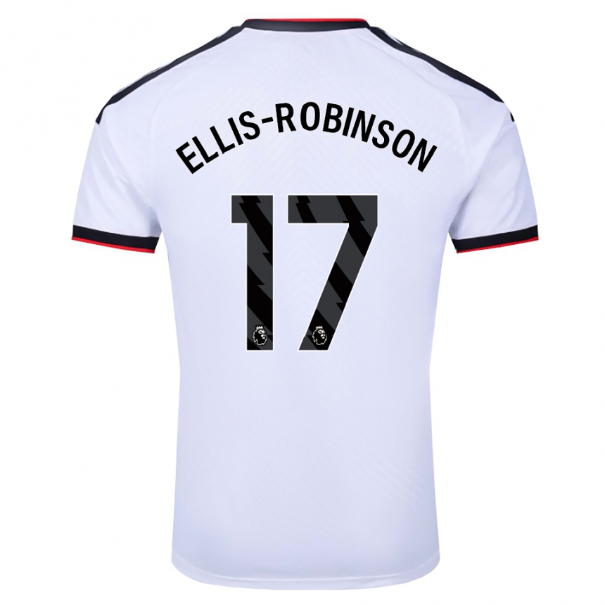 ילדים כדורגל Eddie Ellis-Robinson #17 לבן שחור אדום ג'רזי ביתית 2026/27 ילדים כדורגל Eddie Ellis-Robinson #17 לבן שחור אדום ג'רזי ביתית 2026/27