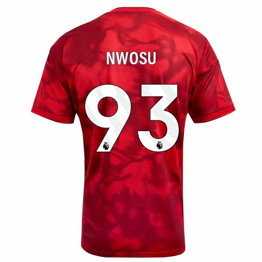 ילדים כדורגל Chinaza Nwosu #93 ארגמן לבן ג'רזי ביתית 2026/27 ילדים כדורגל Chinaza Nwosu #93 ארגמן לבן ג'רזי ביתית 2026/27