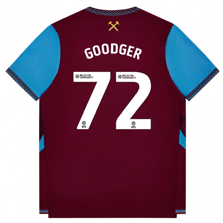 ילדים כדורגל Tommy Goodger #72 בורדו כחול קורנפלאוור ג'רזי ביתית 2026/27