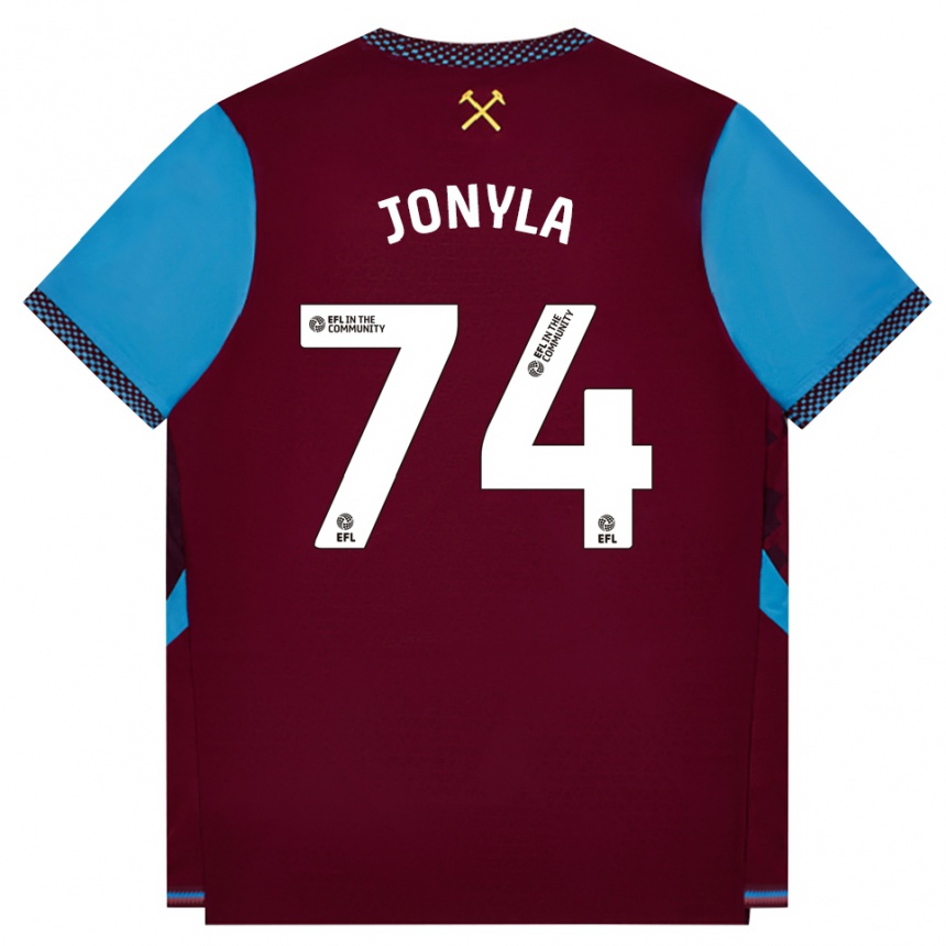 ילדים כדורגל Tomas Jonyla #74 בורדו כחול קורנפלאוור ג'רזי ביתית 2026/27