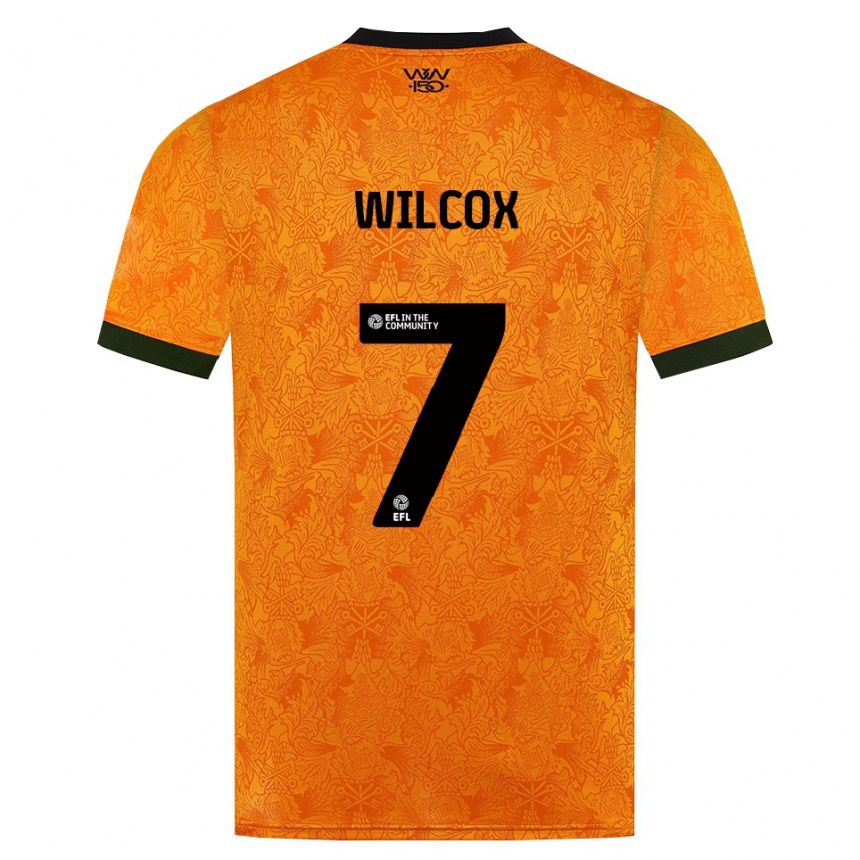 ילדים כדורגל Jake Wilcox #7 כתום שחור ג'רזי ביתית 2026/27 ילדים כדורגל Jake Wilcox #7 כתום שחור ג'רזי ביתית 2026/27